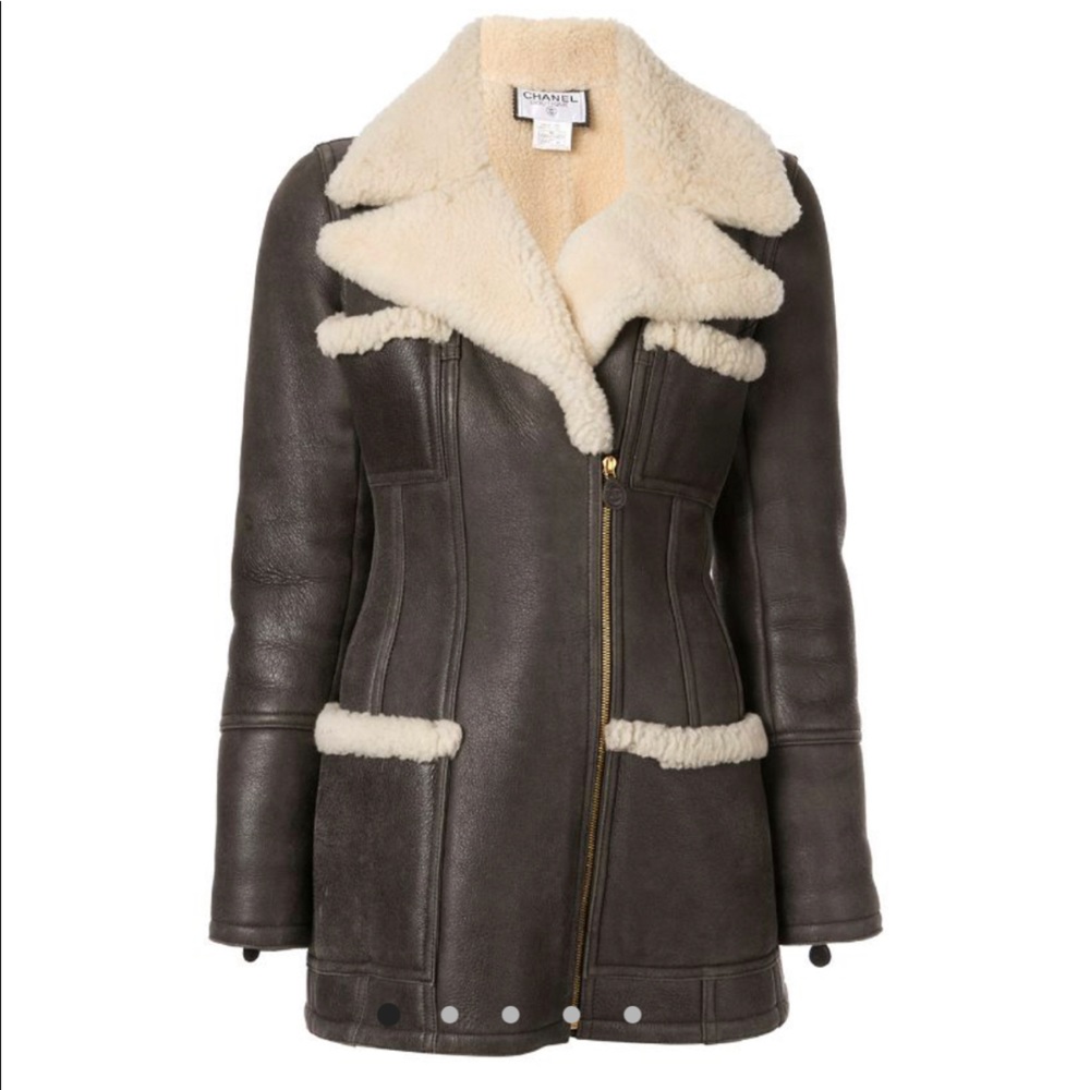 Chanel shearling jacket